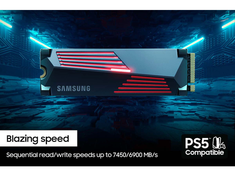 990 PRO 4TB NVME M.2 SSD W/HEATSINK