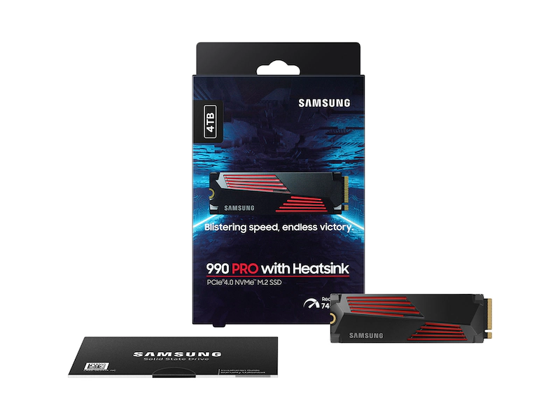 990 PRO 4TB NVME M.2 SSD W/HEATSINK thumbnail 6