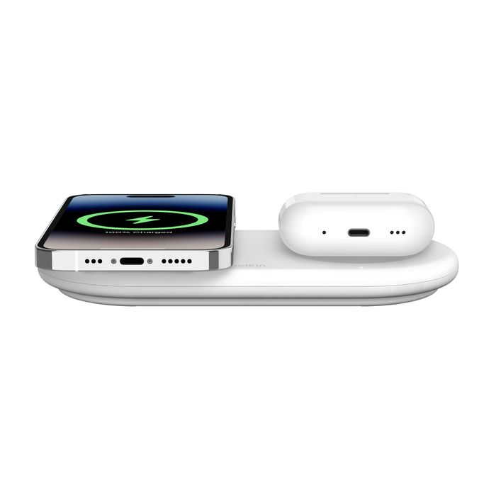 BELKIN QI2 2IN1 PAD W/USB-C (APEA ONLY NON-PSU) WHITE thumbnail 2