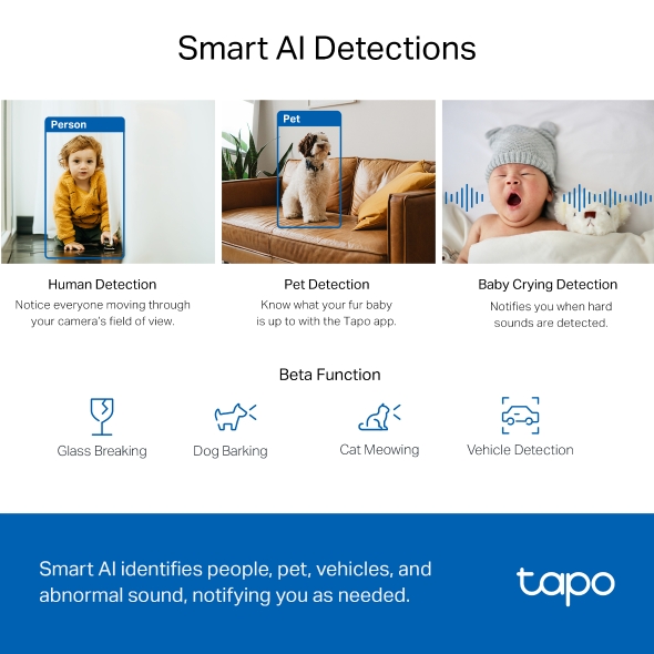 Tapo C220 2K QHD Pan/Tilt AI Home Security thumbnail 5