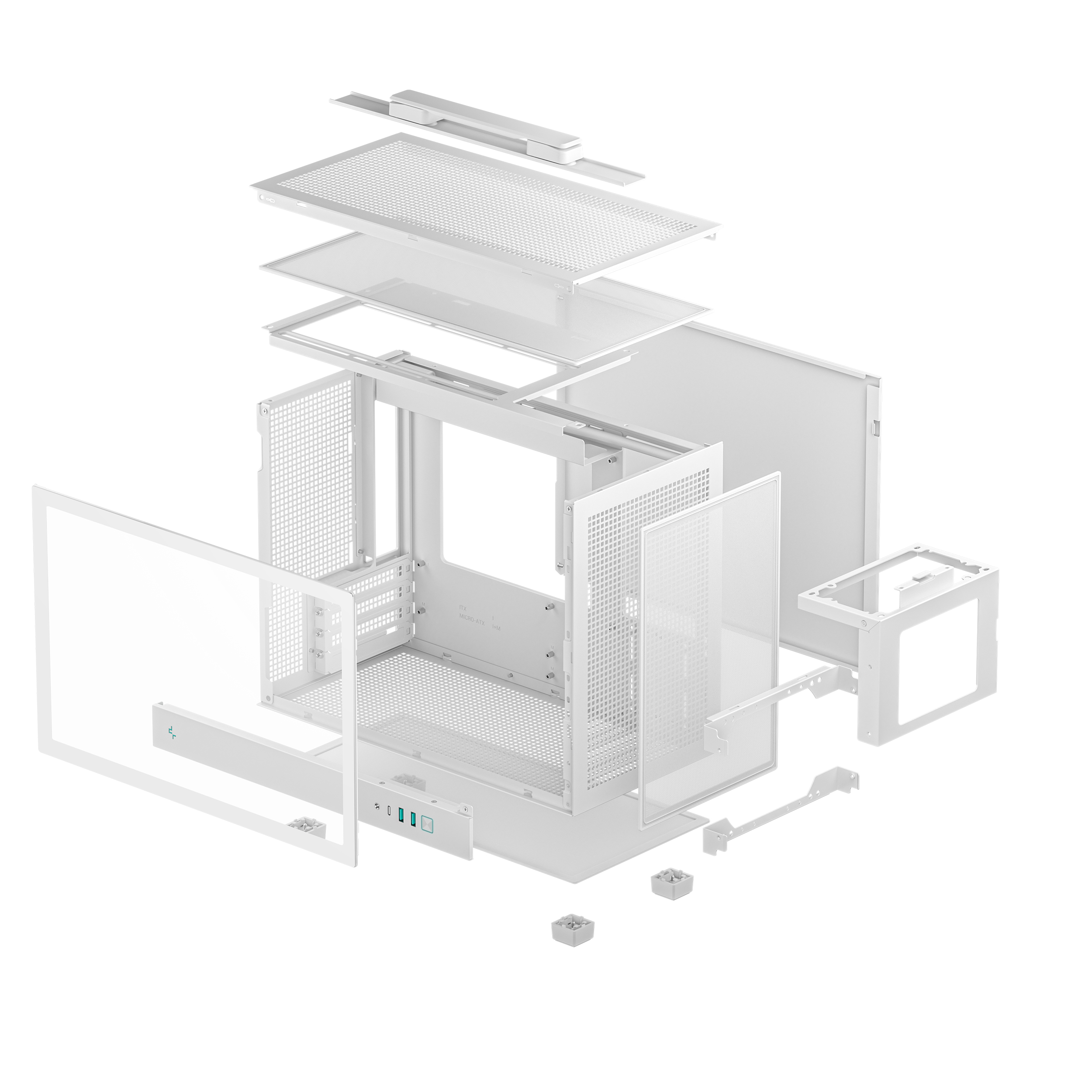 DEEPCOOL CH160 PLUS MATX CASE WHITE thumbnail 10