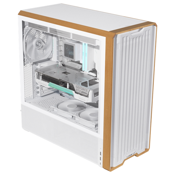 LIAN LI LANCOOL 217 WOODEN MID-TOWER CASE WHITE thumbnail 6