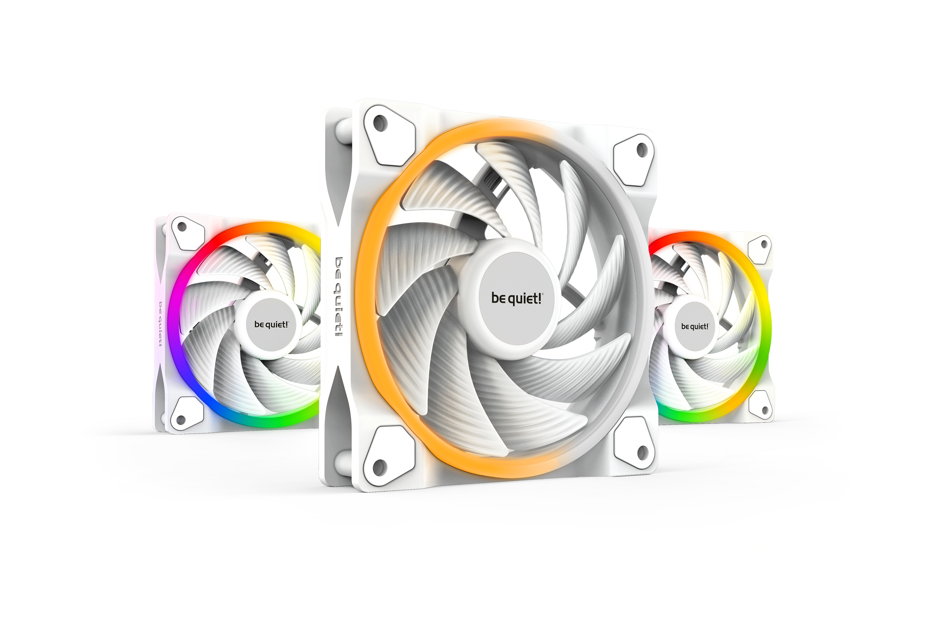 BE QUIET! LIGHT WINGS 120MM PWM HIGH-SPEED 3PK WHITE (BL101) thumbnail 4
