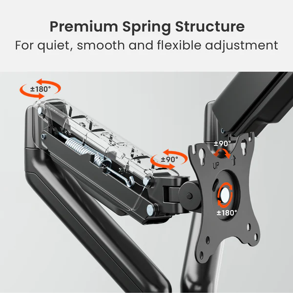 ELEMENTAL MONITOR ARMS BLACK (DUAL) thumbnail 7