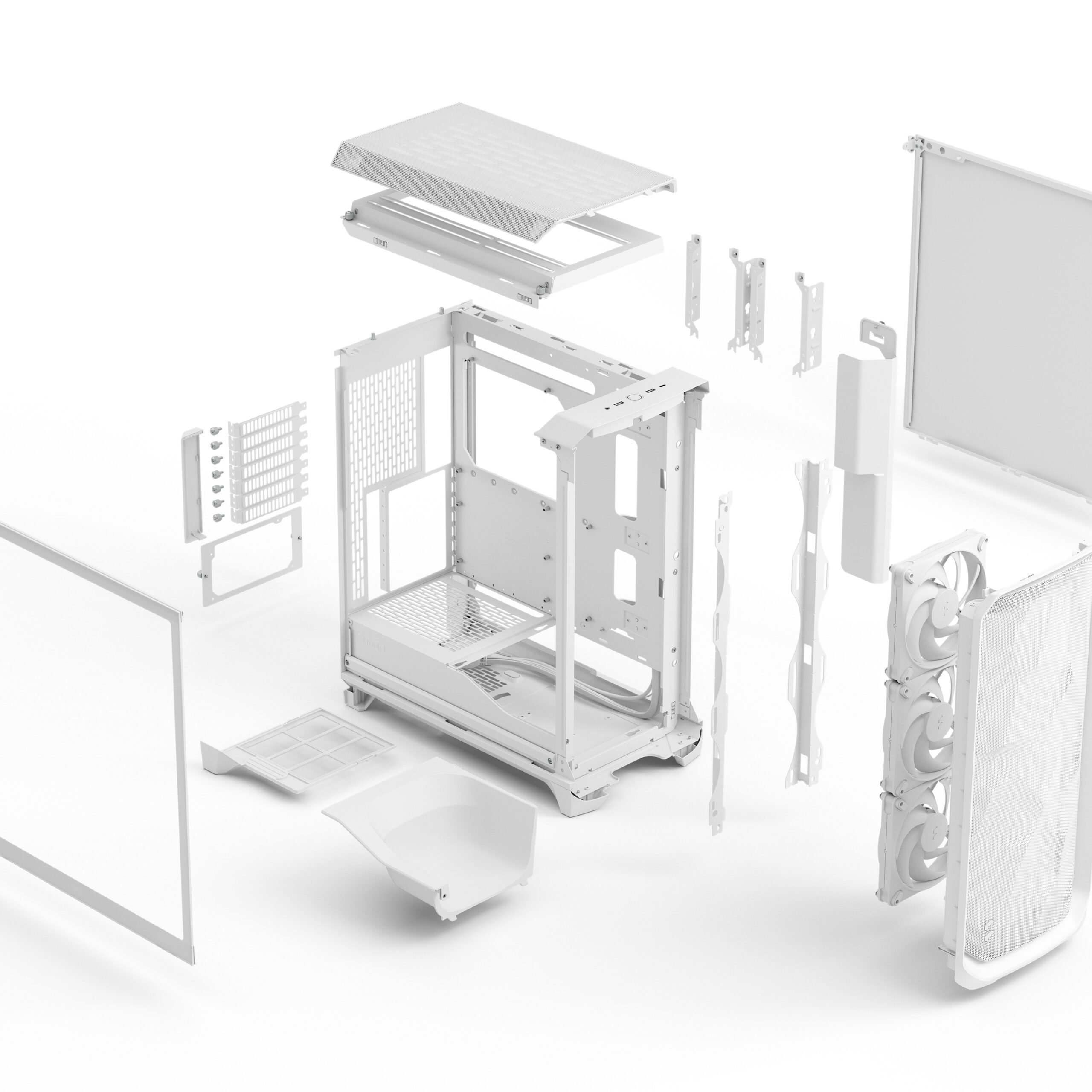 FRACTAL DESIGN MESHIFY 3 WHITE TG CLEAR TINT thumbnail 2
