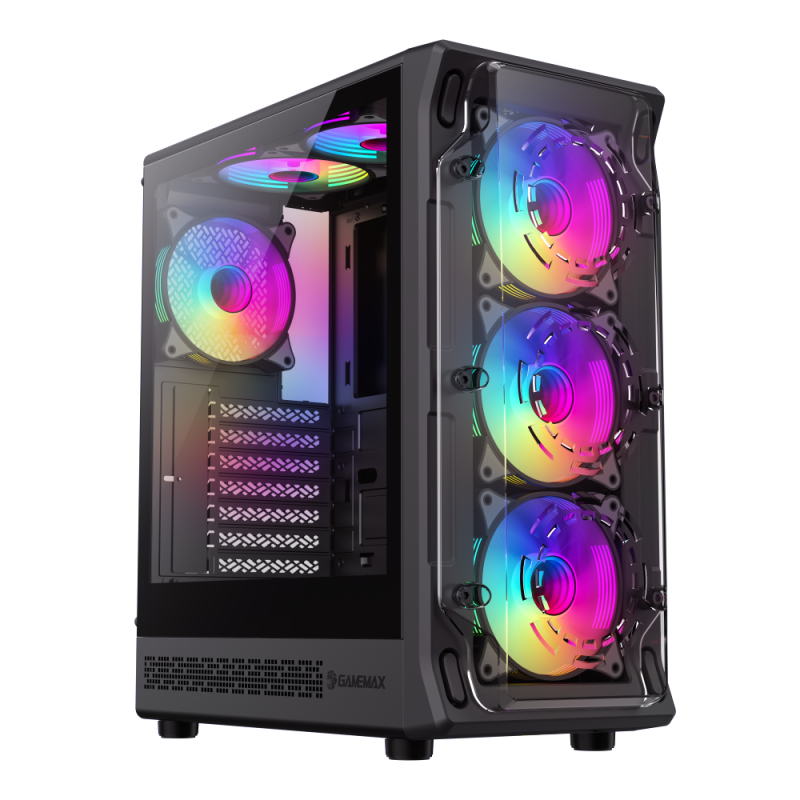 GAMEMAX STARLIGHT 2 AB ATX CASE BLACK thumbnail 10