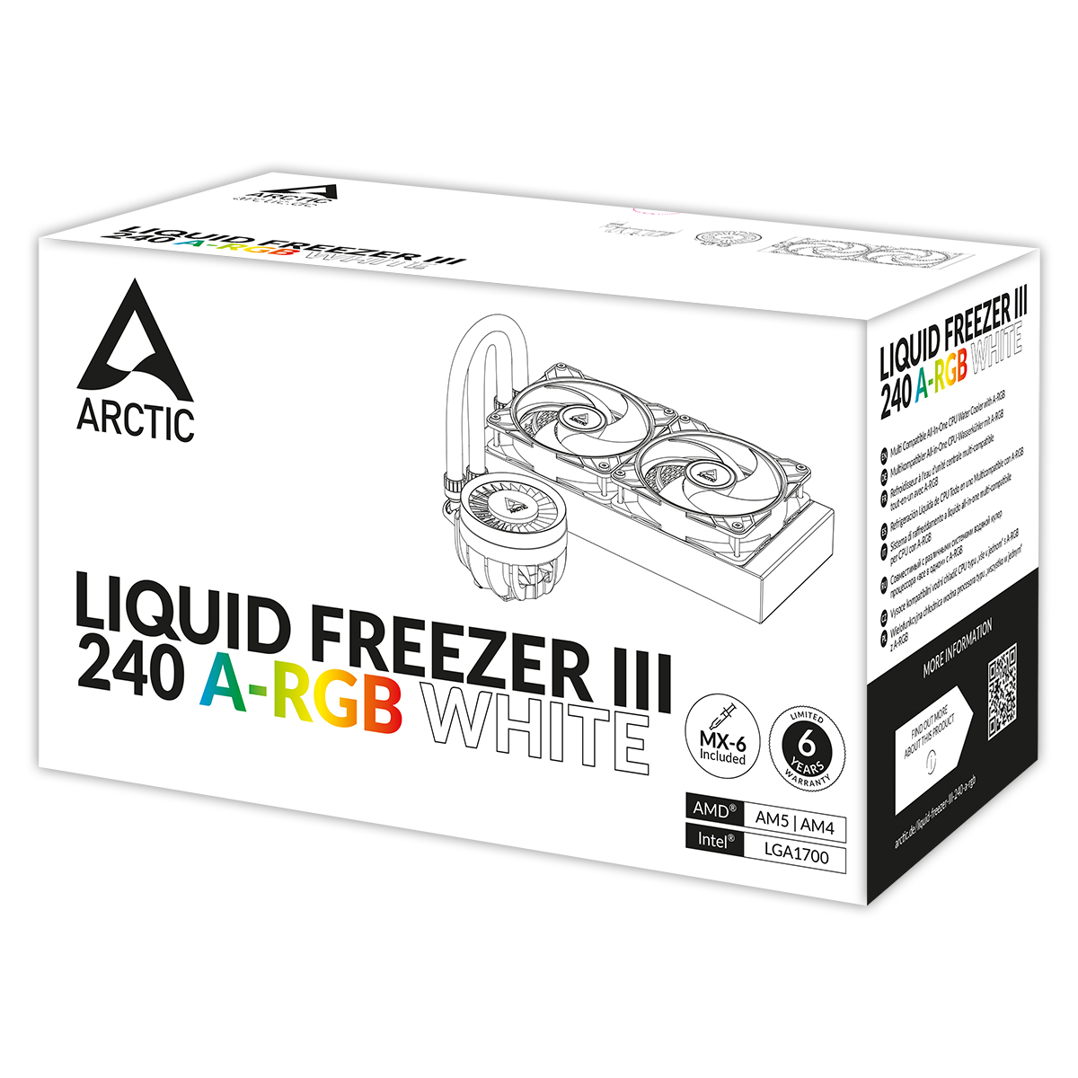 ARCTIC LIQUID FREEZER III 240 ARGB WHITE thumbnail 6