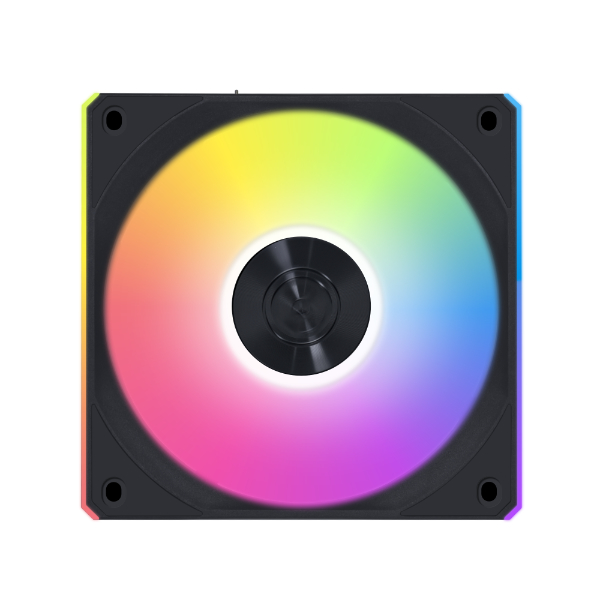 LIAN LI 120MM UNI FAN R12CL LED REVERSE WIRELESS BK(3PACK) thumbnail 8
