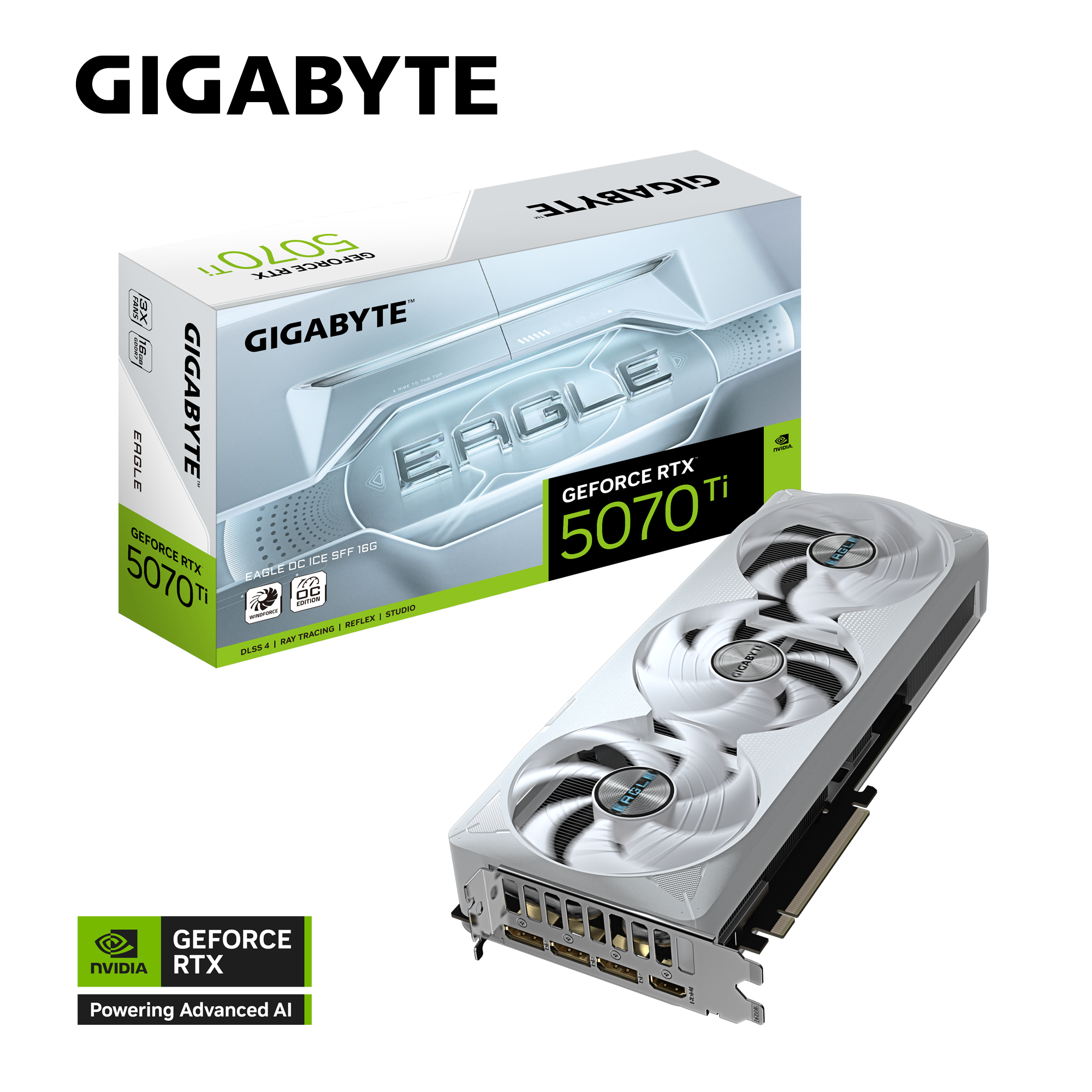 GIGABYTE RTX5070TI EAGLE OC ICE 16GB GDDR7 thumbnail 11