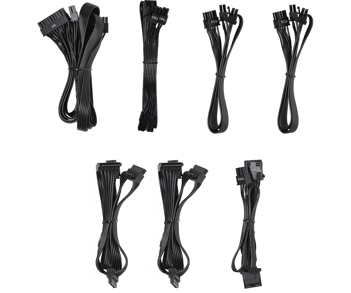 STEEL LEGEND 650W GOLD ATX 3.1 PSU BLACK thumbnail 6