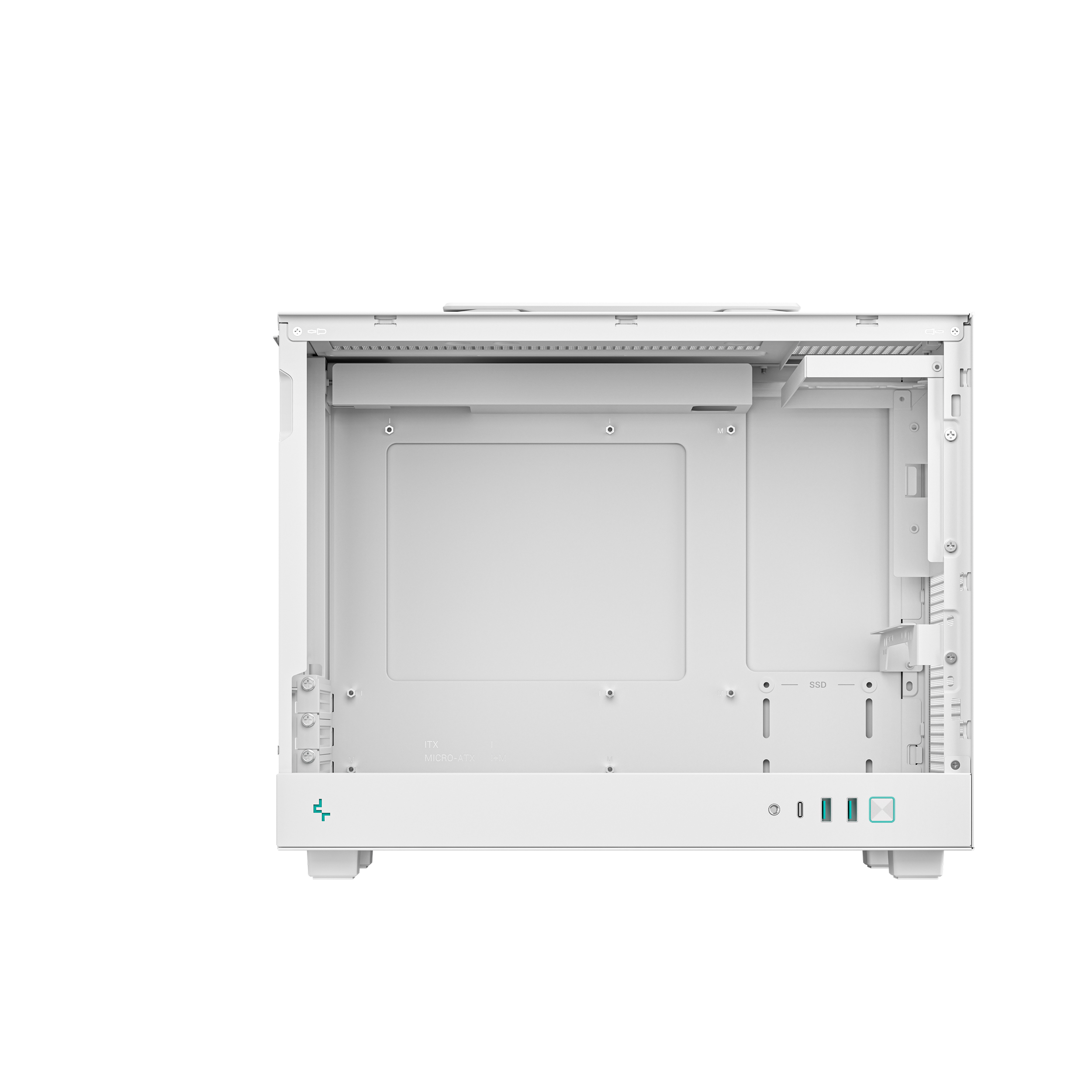 DEEPCOOL CH160 PLUS MATX CASE WHITE thumbnail 5