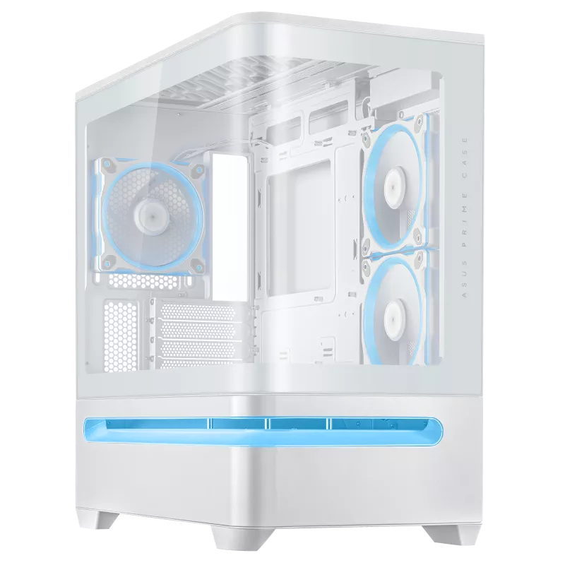 ASUS PRIME AP202 TG MATX CASE WHITE thumbnail 4