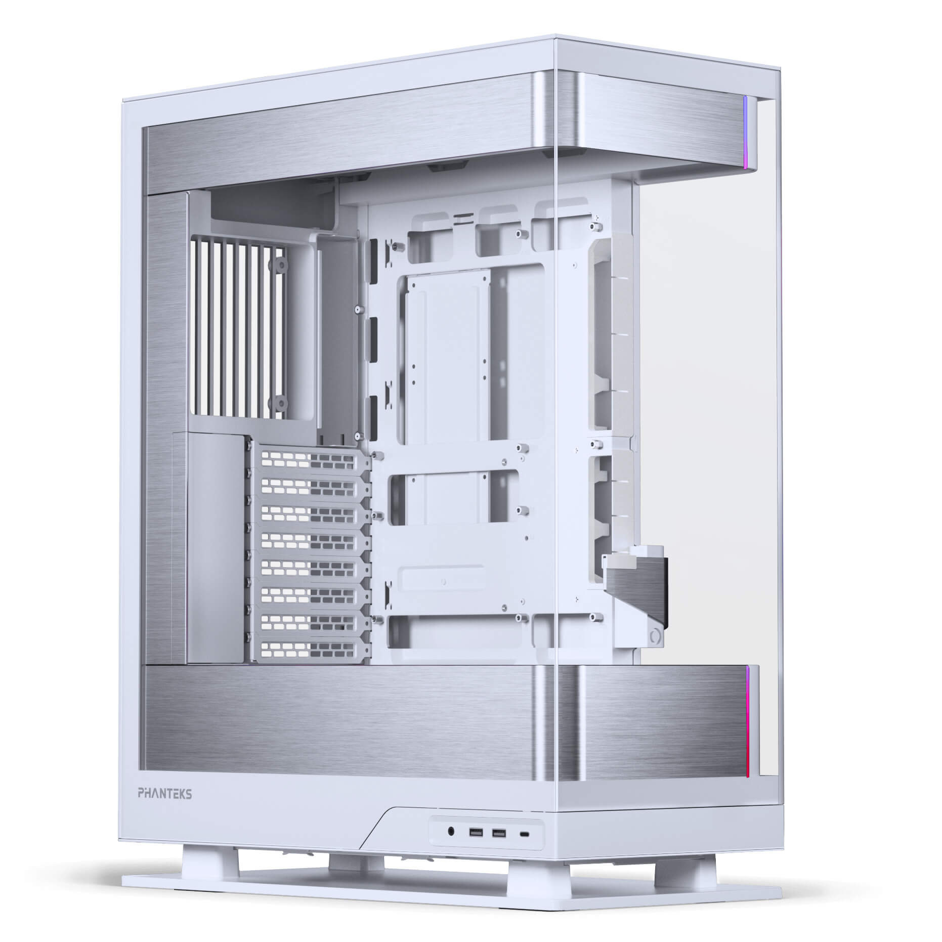 EVOLV X2 TEMPERED GLASS MID TOWER CASE WHITE