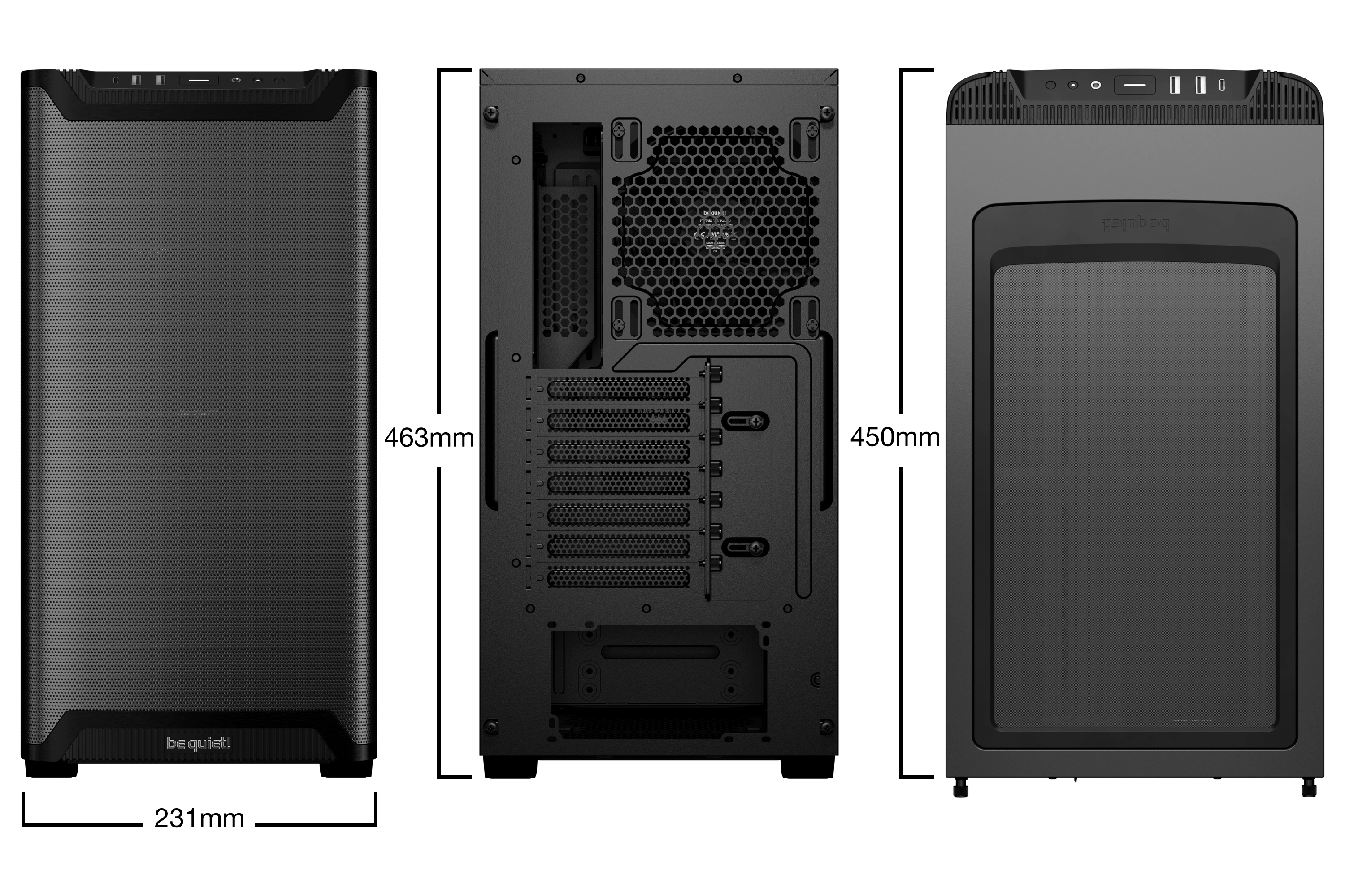BE QUIET! PURE BASE 501 AIRFLOW WINDOW BLACK (BGW74) thumbnail 2