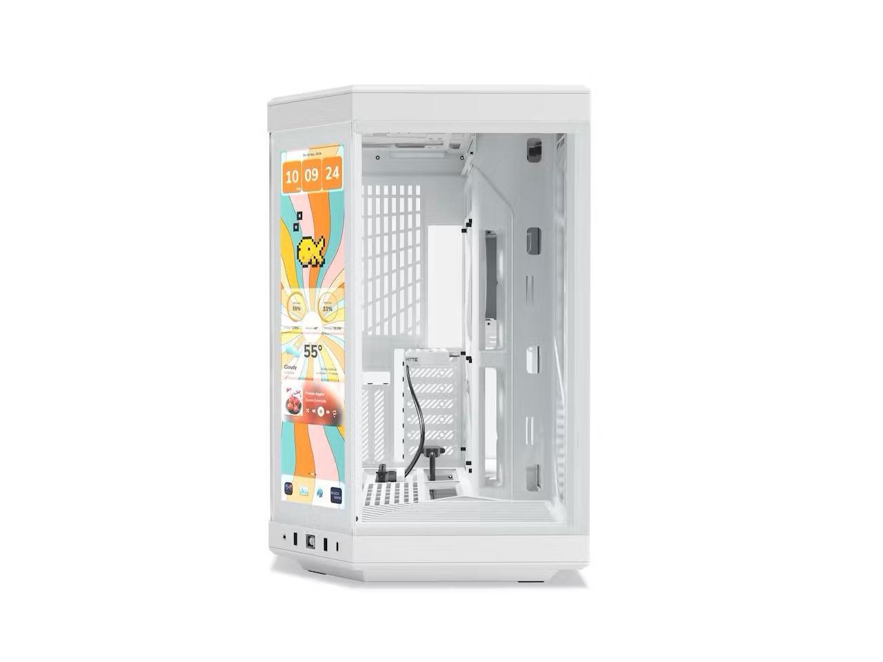 HYTE Y70 TOUCH INFINITE CASE SNOW WHITE thumbnail 2