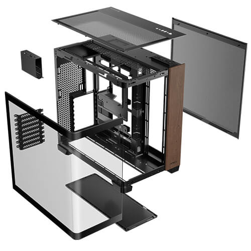 ANTEC C8 CURVE WOOD FRONT & SIDE GLASS CASE thumbnail 21