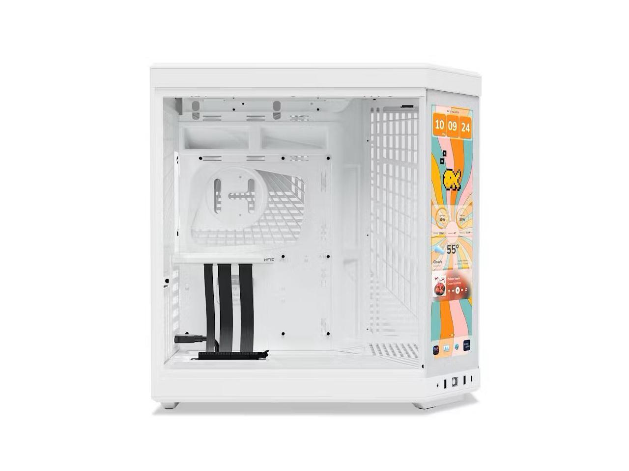 HYTE Y70 TOUCH INFINITE CASE SNOW WHITE thumbnail 3