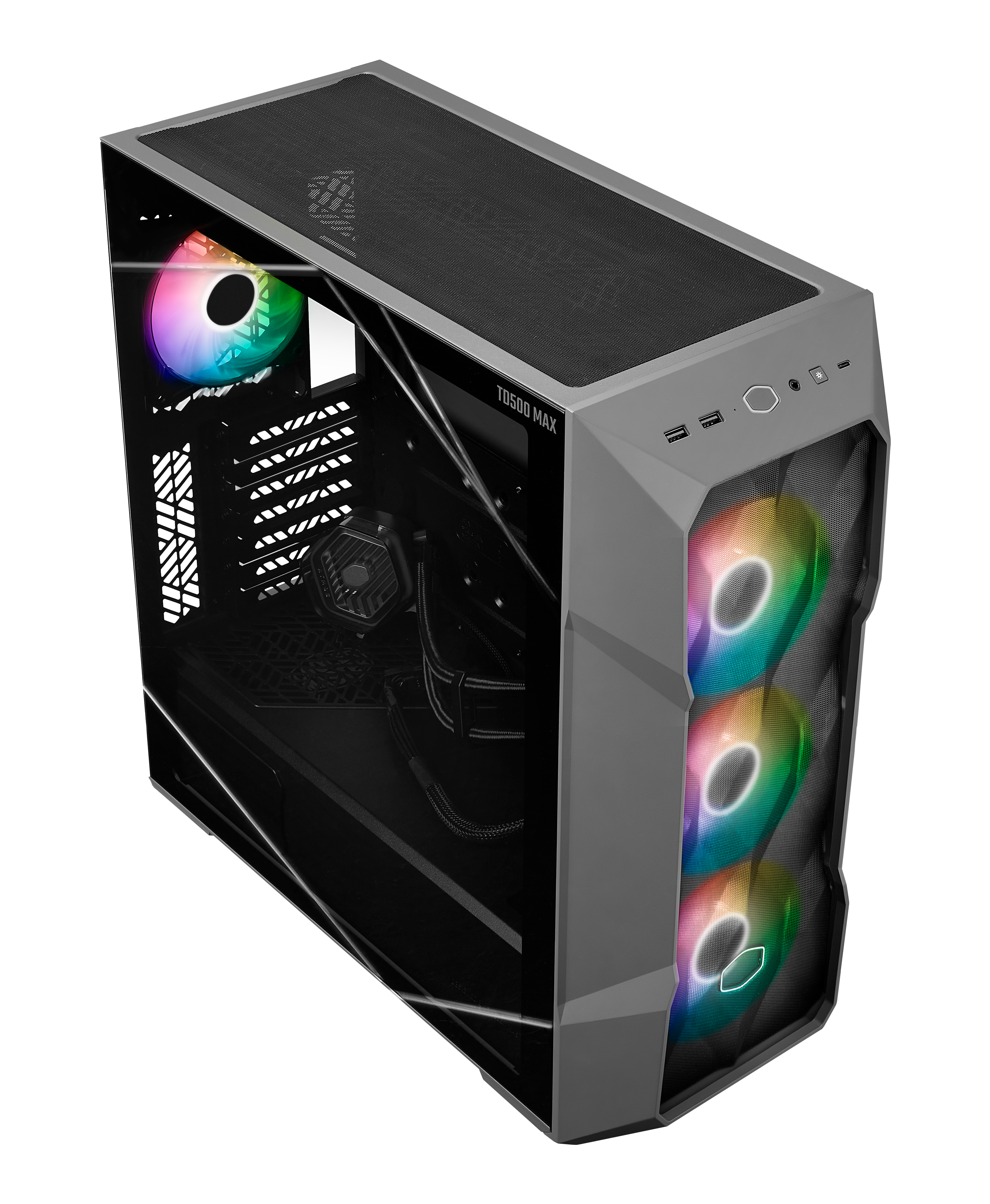 COOLER MASTER MASTERBOX TD500 MAX CASE BLACK thumbnail 3