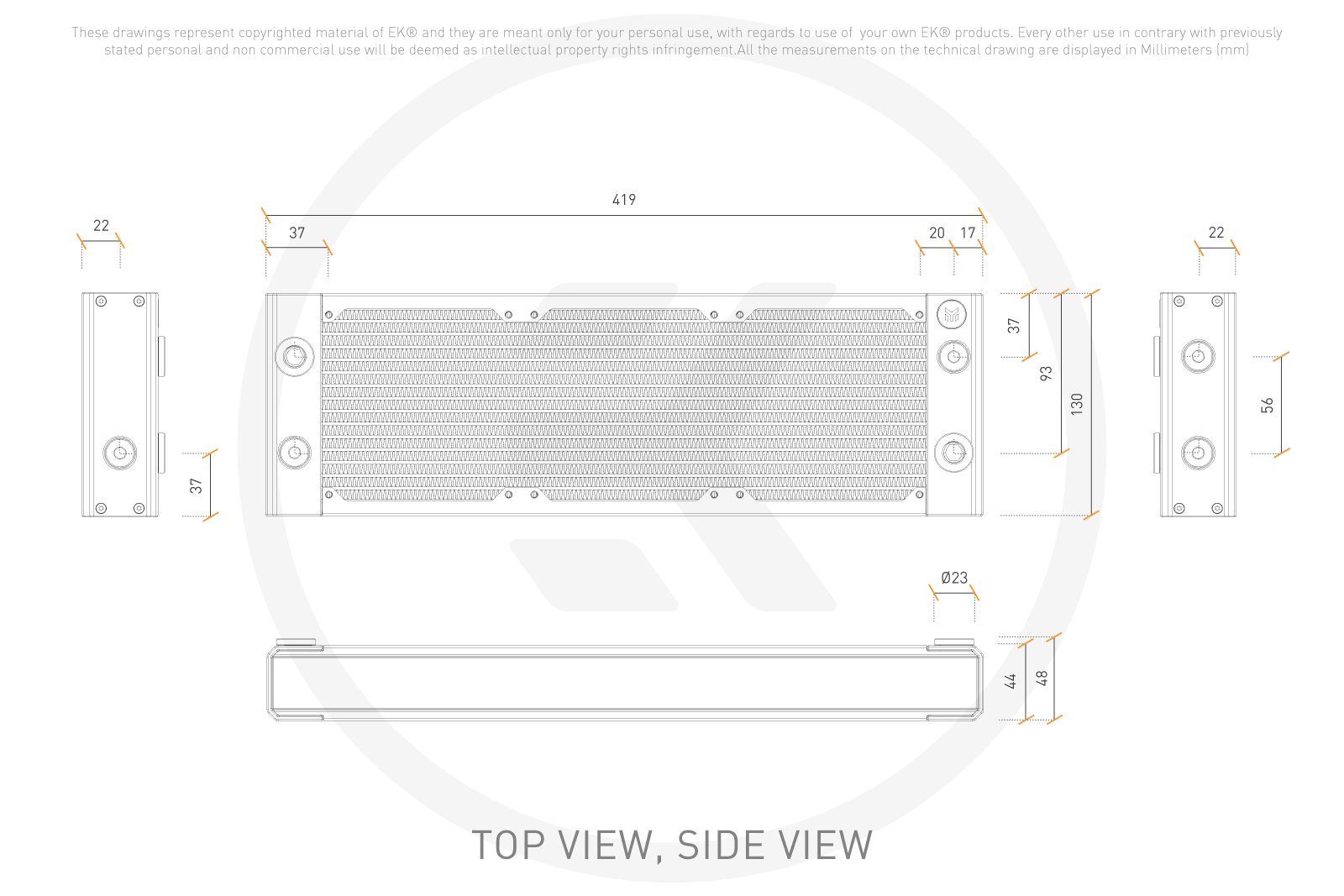 EK QUANTUM SURFACE P360M X-FLOW WHITE thumbnail 4