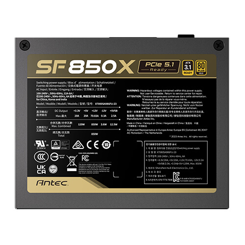 ANTEC SF850X GB PSU GOLD MODULAR ATX3.1 thumbnail 20