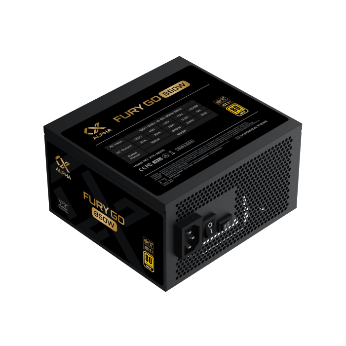 XIGMATEK FURY GD 850W 80+GOLD  ATX3.0 PCIE5.0 thumbnail 2