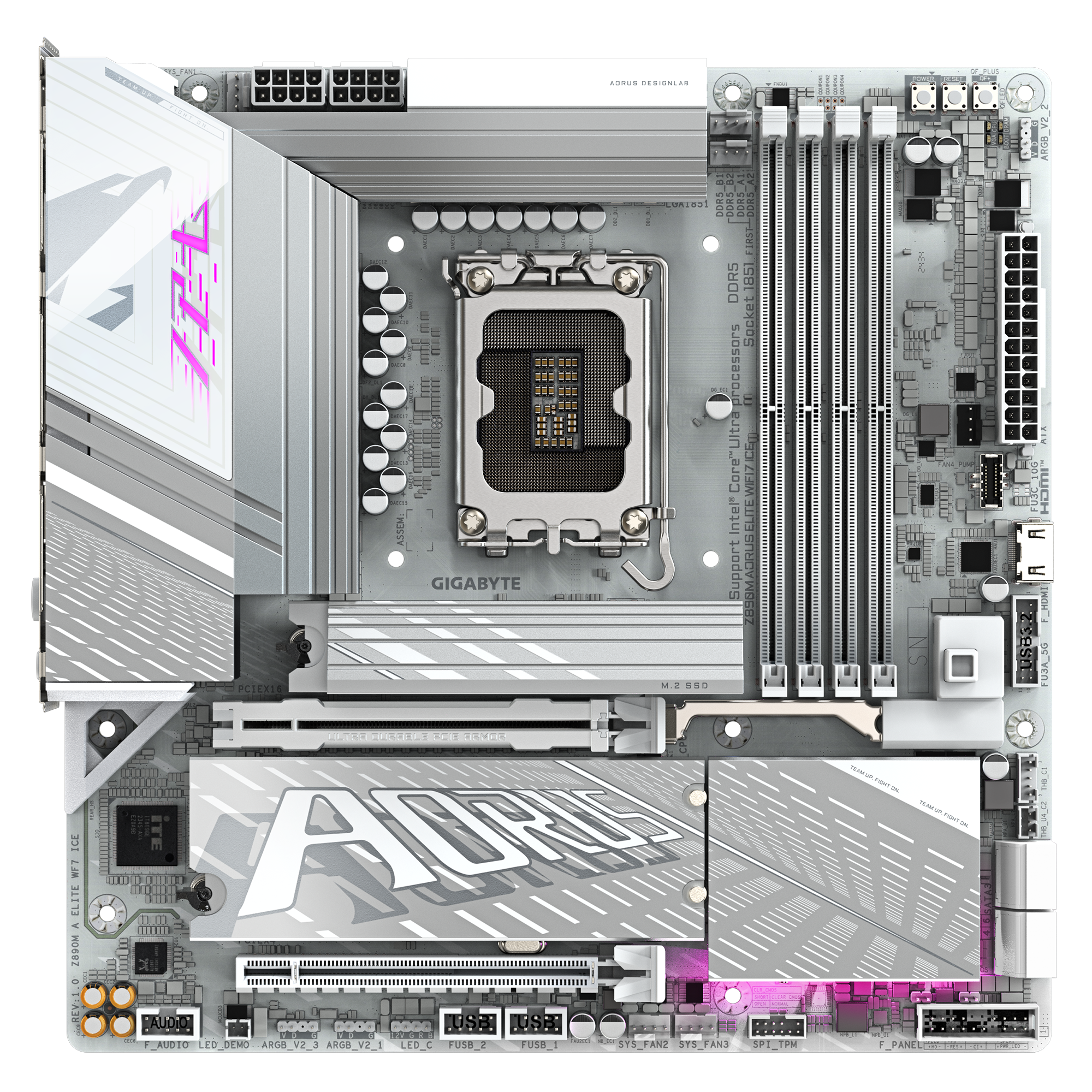 GIGABYTE Z890M AOURS ELITE WIFI 7 ICE thumbnail 2
