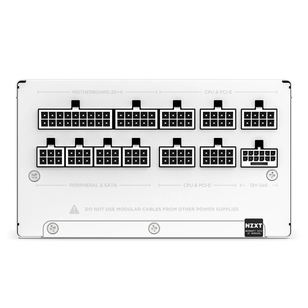 NZXT C1000 GOLD ATX 3.1 1000W FULL MODULAR PSU WHITE thumbnail 4
