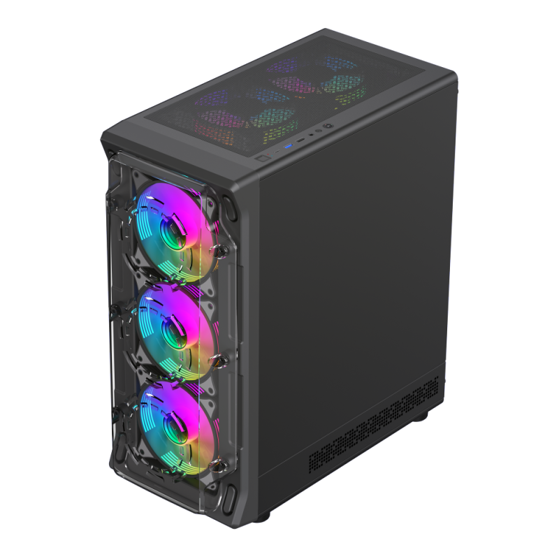 GAMEMAX STARLIGHT 2 AB ATX CASE BLACK thumbnail 7