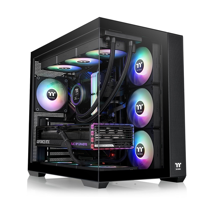 THERMALTAKE VIEW 380 TG ARGB CASE (BLACK) CA-1Z2-00M1WN-00 thumbnail 6