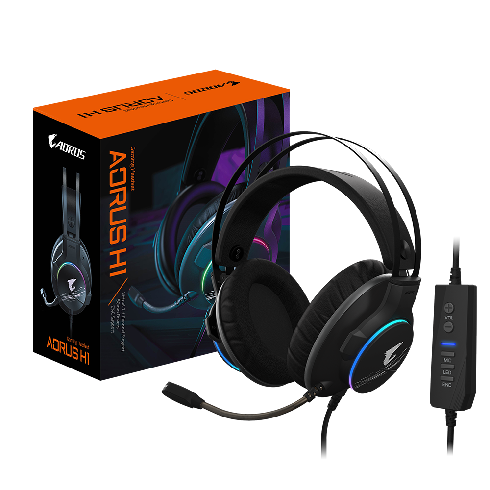 GIGABYTE GP-AORUS H1 Gaming Headset thumbnail 7