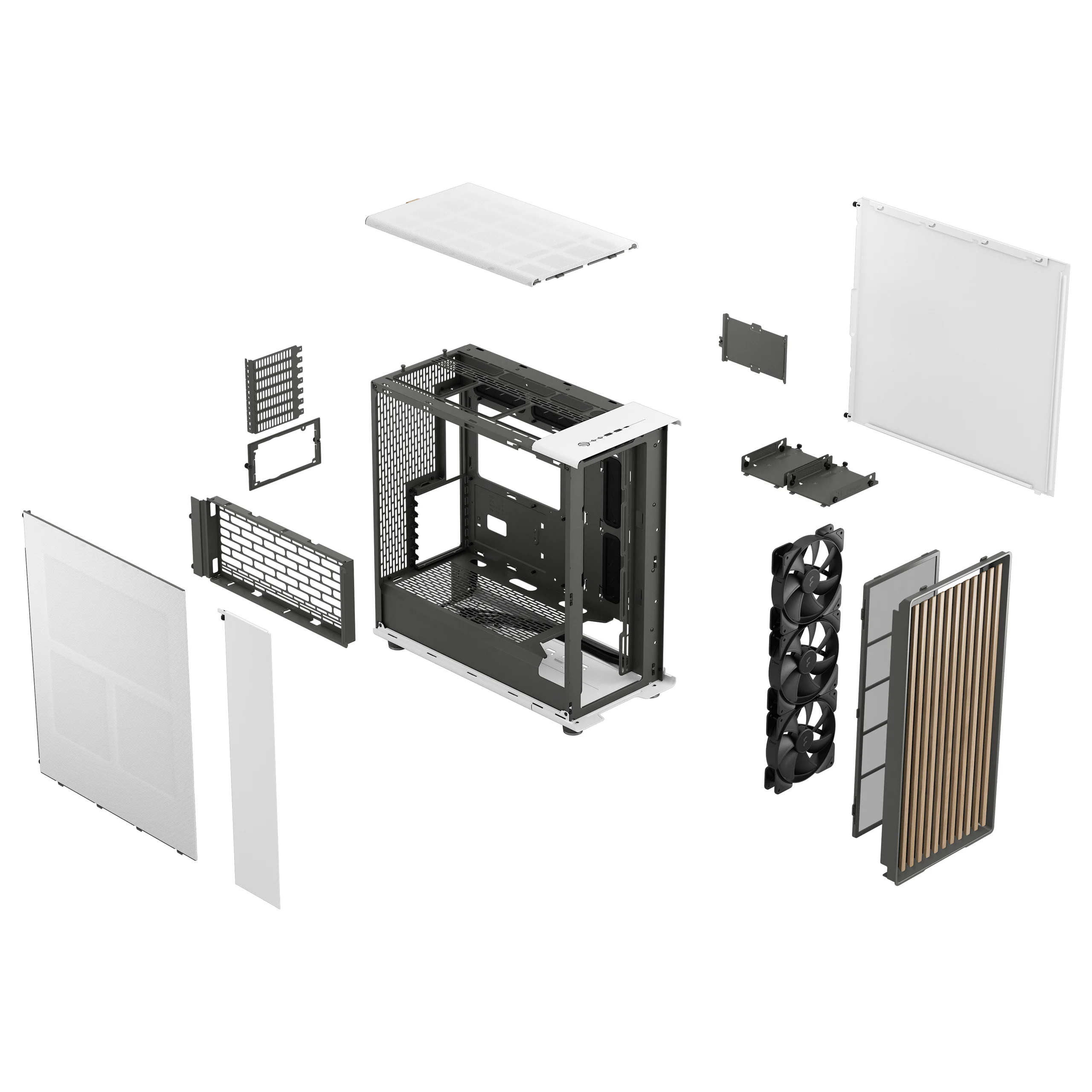 FRACTAL DESIGN NORTH XL CHALK WHITE TG CLEAR thumbnail 10