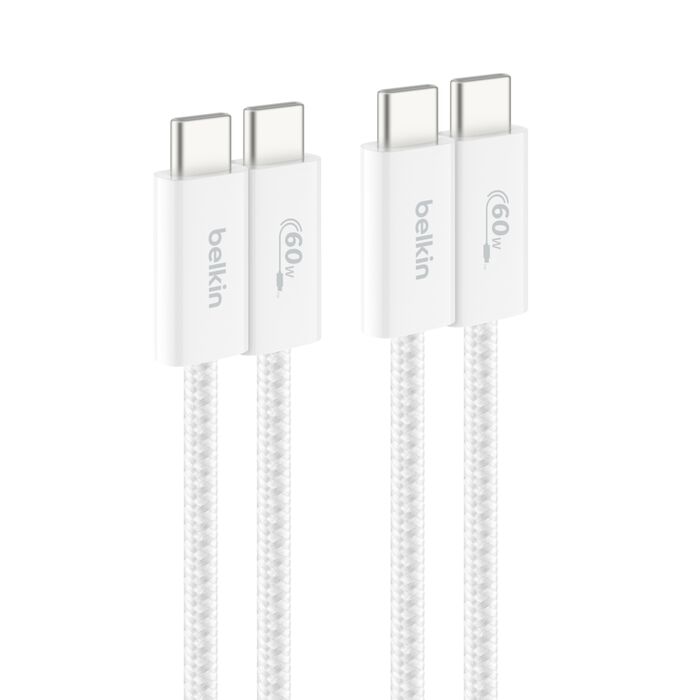 BELKIN BoostCharge USB-C至USB-C編織連接線(60W/1.5米/2PK) thumbnail 3