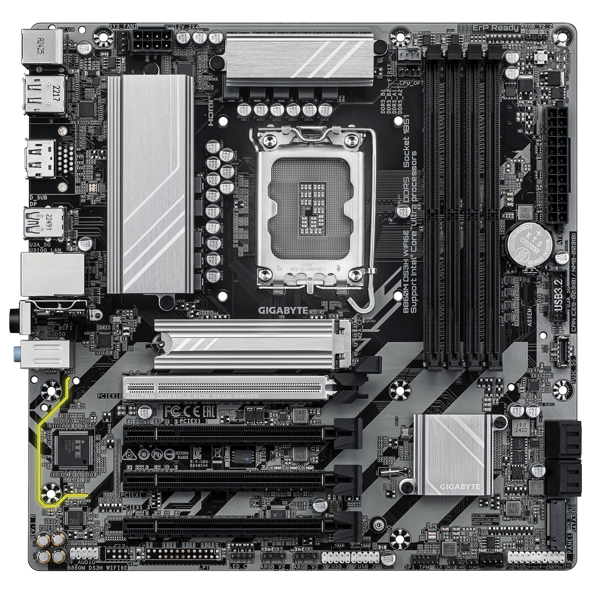 GIGABYTE B860M DS3H WIFI6E thumbnail 2