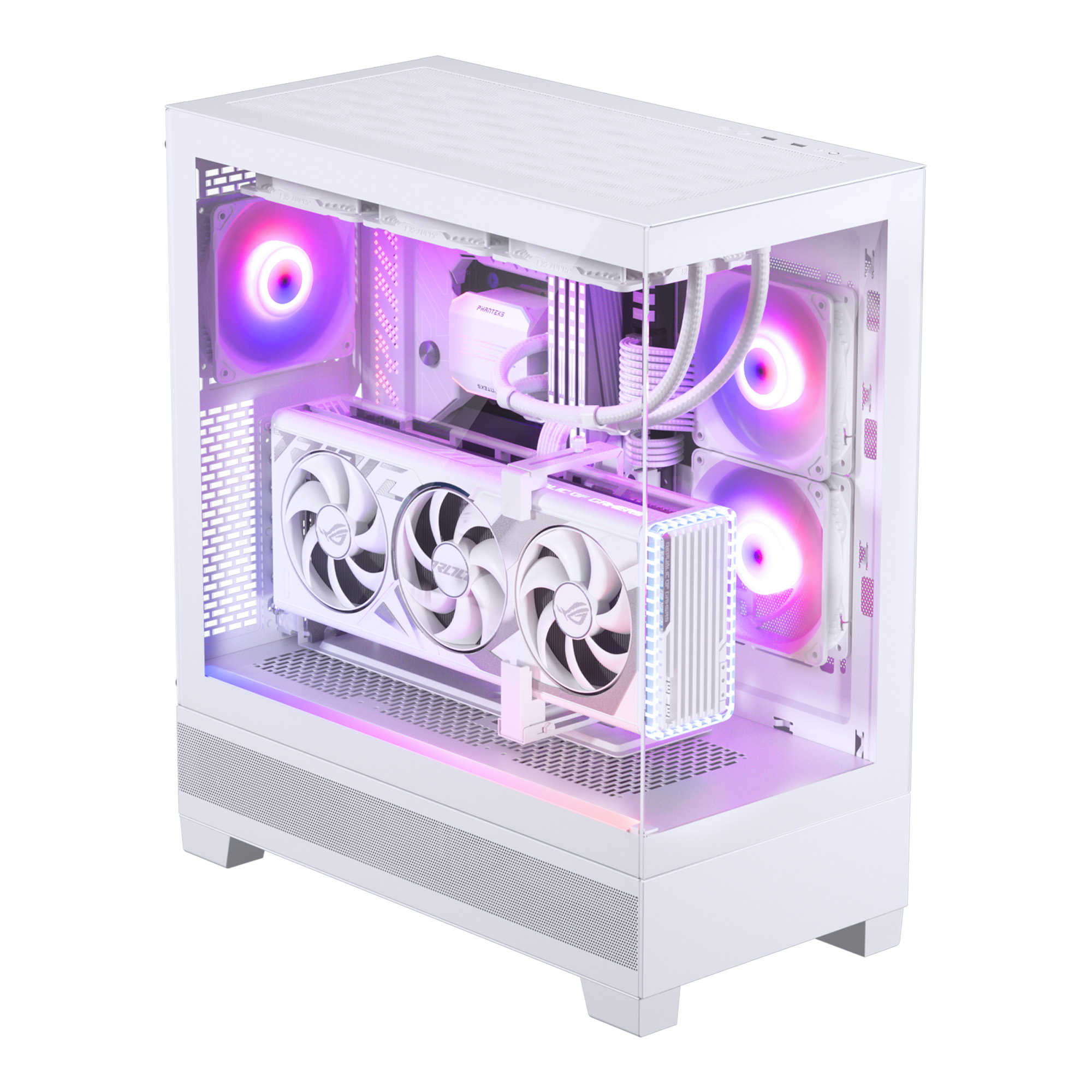 XT VIEW TEMPERED GLASS MID TOWER CASE WHITE thumbnail 12