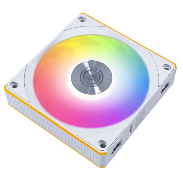 120MM UNI FAN 12CL LED WIRELESS WHITE (1PACK)