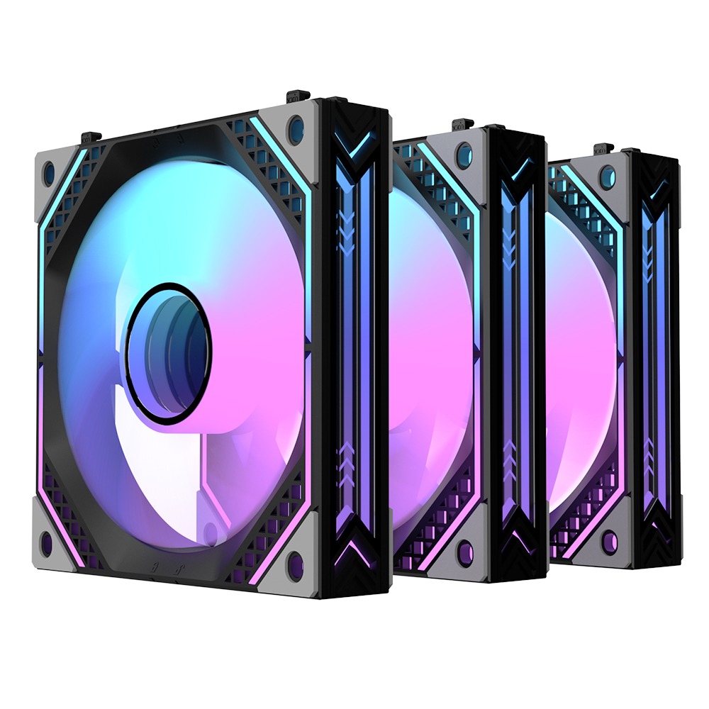 ALSEYE MIRROR 3 Packs INTERLOCKING FAN KIT BLACK thumbnail 7