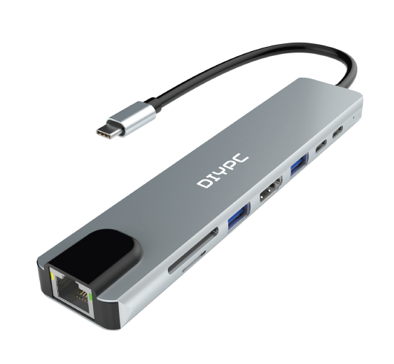 8 IN 1 ALUMINIUM TYPE-C HUB thumbnail 3