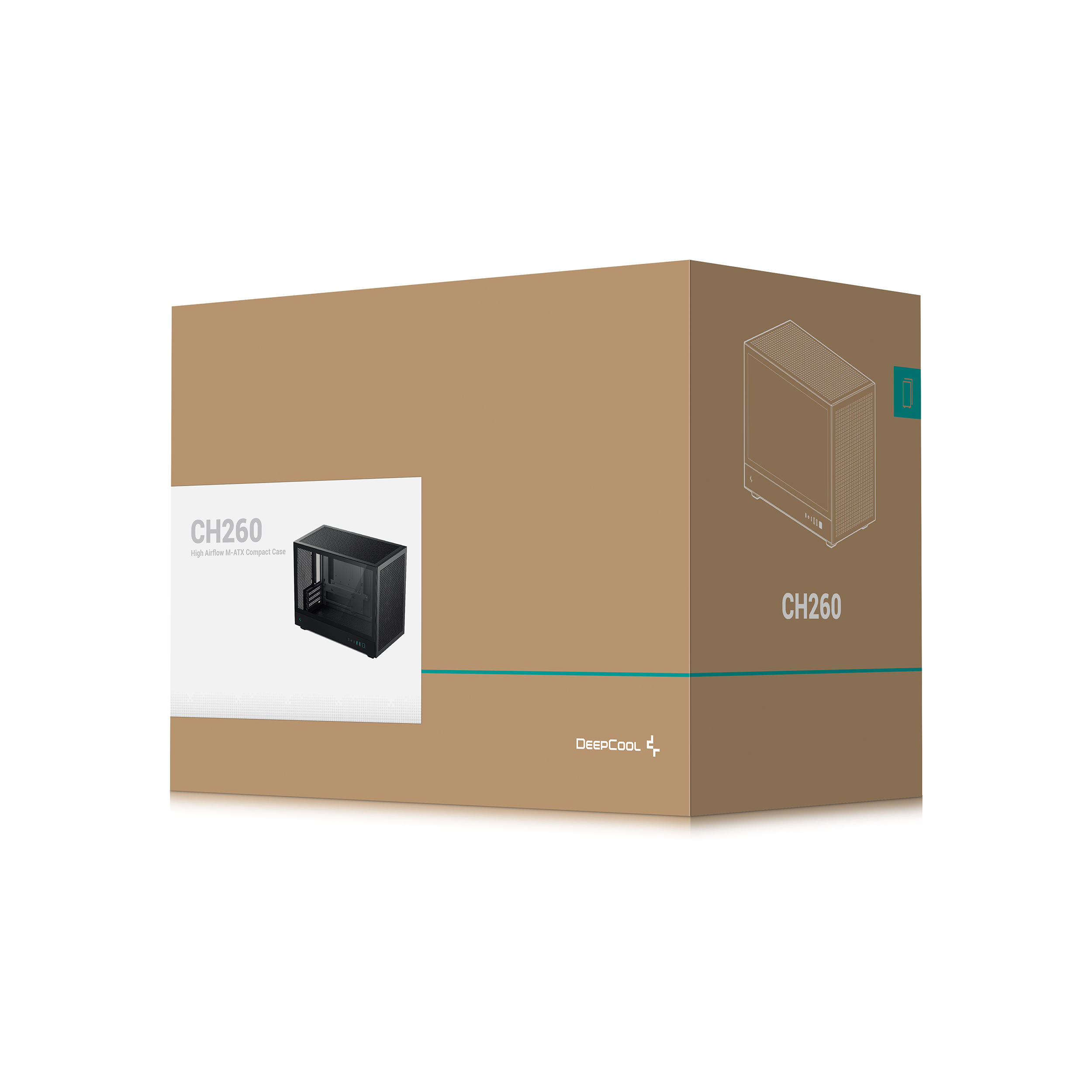 DEEPCOOL CH260 MATX CASE BLACK thumbnail 11