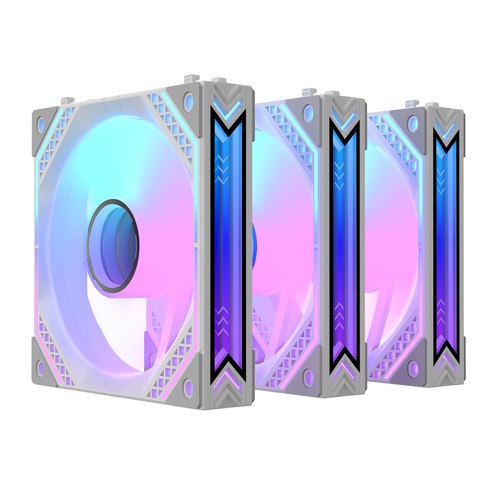 ALSEYE MIRROR 3 Packs INTERLOCKING FAN KIT WHITE thumbnail 4
