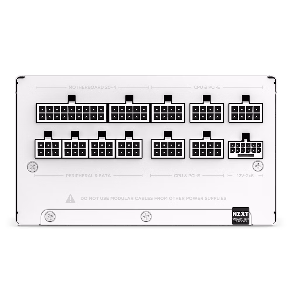 NZXT C1200 GOLD ATX 3.1 1200W FULL MODULAR PSU WHITE thumbnail 4