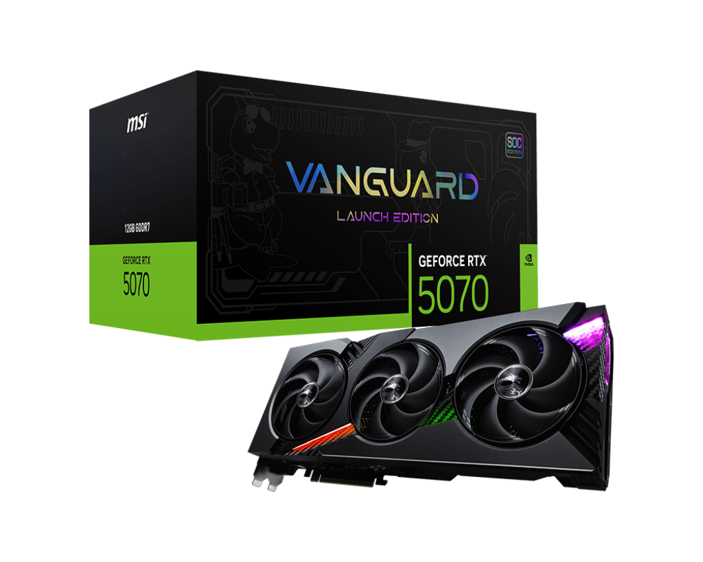 RTX5070 VANGUARD SOC LAUNCH 12GB GDDR7