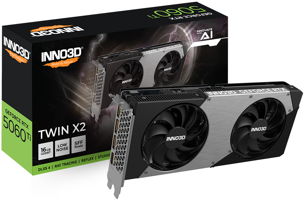 INNO 3D RTX5060TI X2 16GB GDDR7 thumbnail 2
