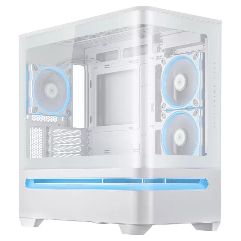ASUS PRIME AP202 TG MATX CASE WHITE thumbnail 3