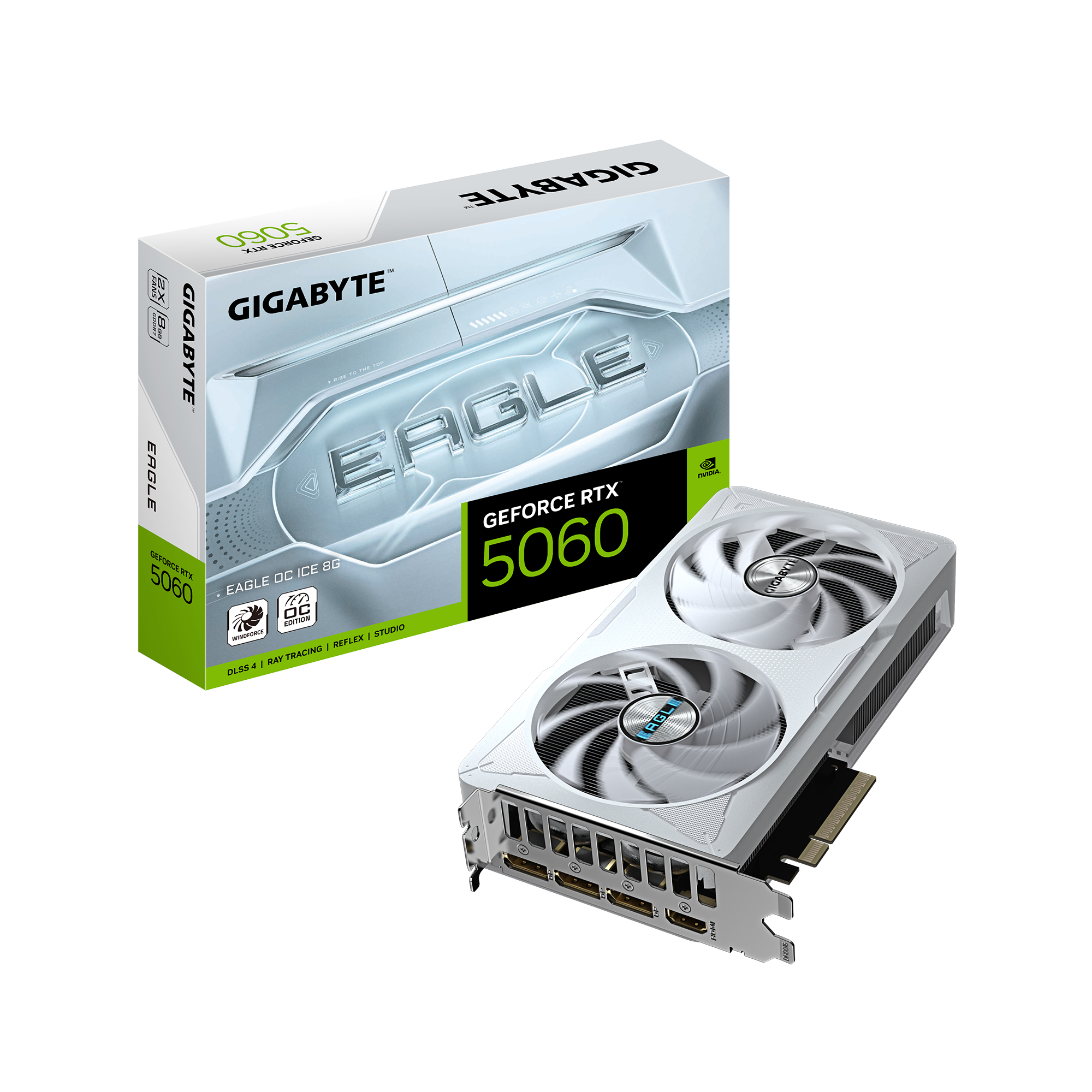 GIGABYTE RTX5060 EAGLE OC ICE 8GB GDDR7 thumbnail 2
