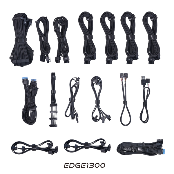 LIAN LI EDGE SERIES 1300W ATX 3.1 FULL MODULAR PLATINUM BK thumbnail 3