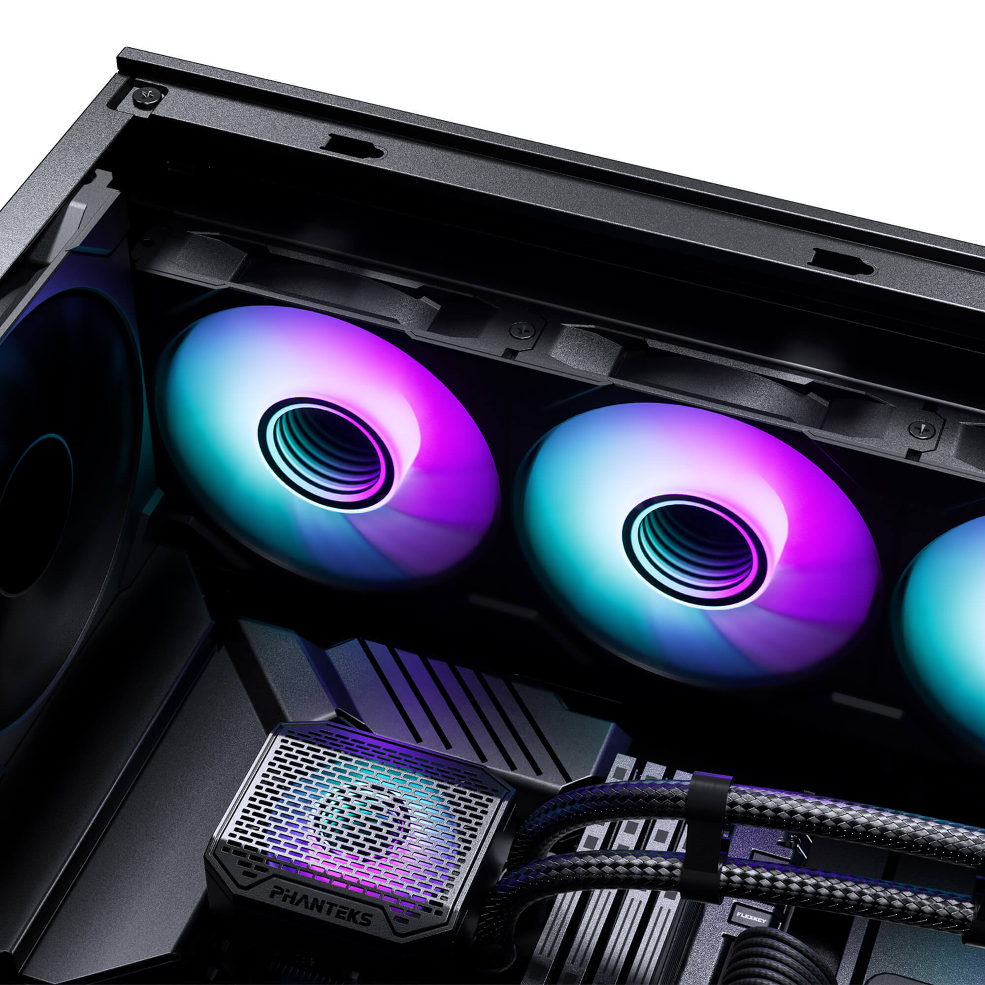 PHANTEKS GLACIER ONE 360M25 G2 DRGB AIO LIQUID COOLER BLACK thumbnail 6