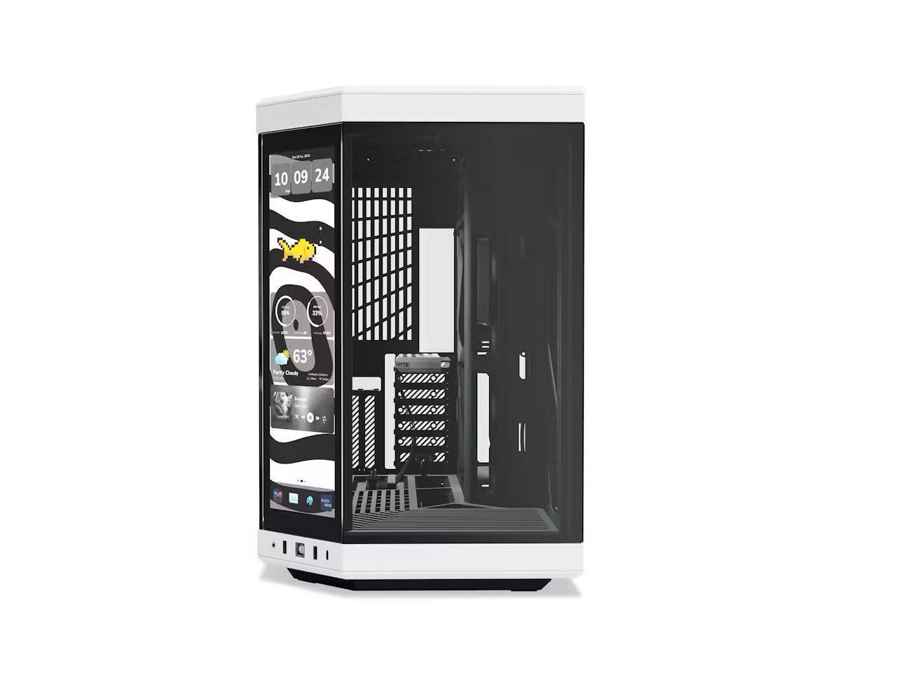 HYTE Y70 TOUCH INFINITE CASE BLACK/WHITE thumbnail 2