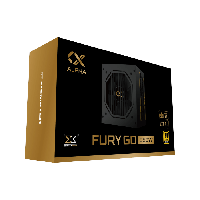 XIGMATEK FURY GD 850W 80+GOLD  ATX3.0 PCIE5.0 thumbnail 7