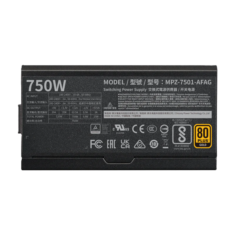 V750 GOLD I POWER SUPPLY