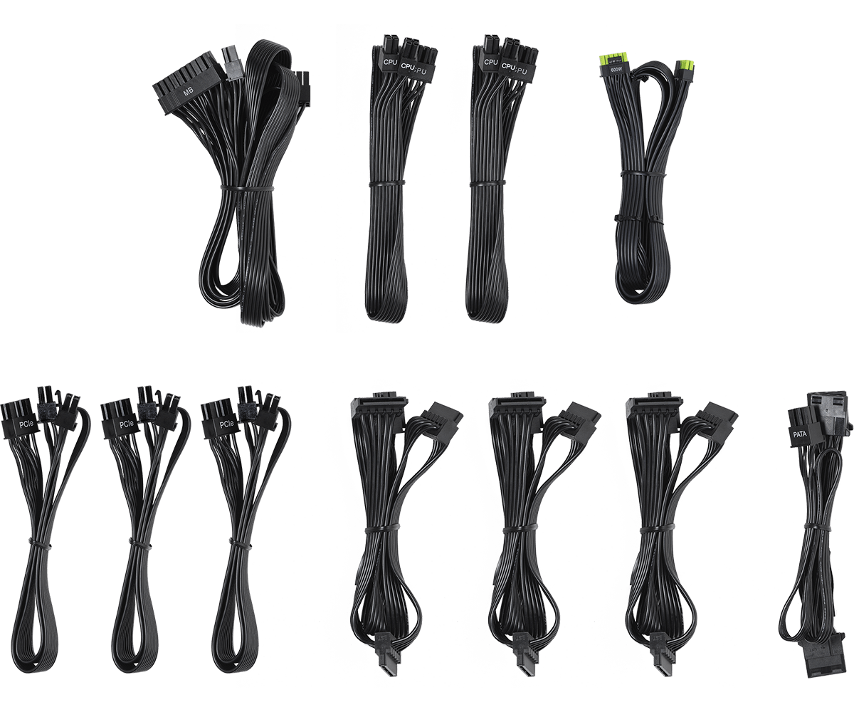 STEEL LEGEND 850W GOLD ATX 3.1 PSU BLACK thumbnail 6